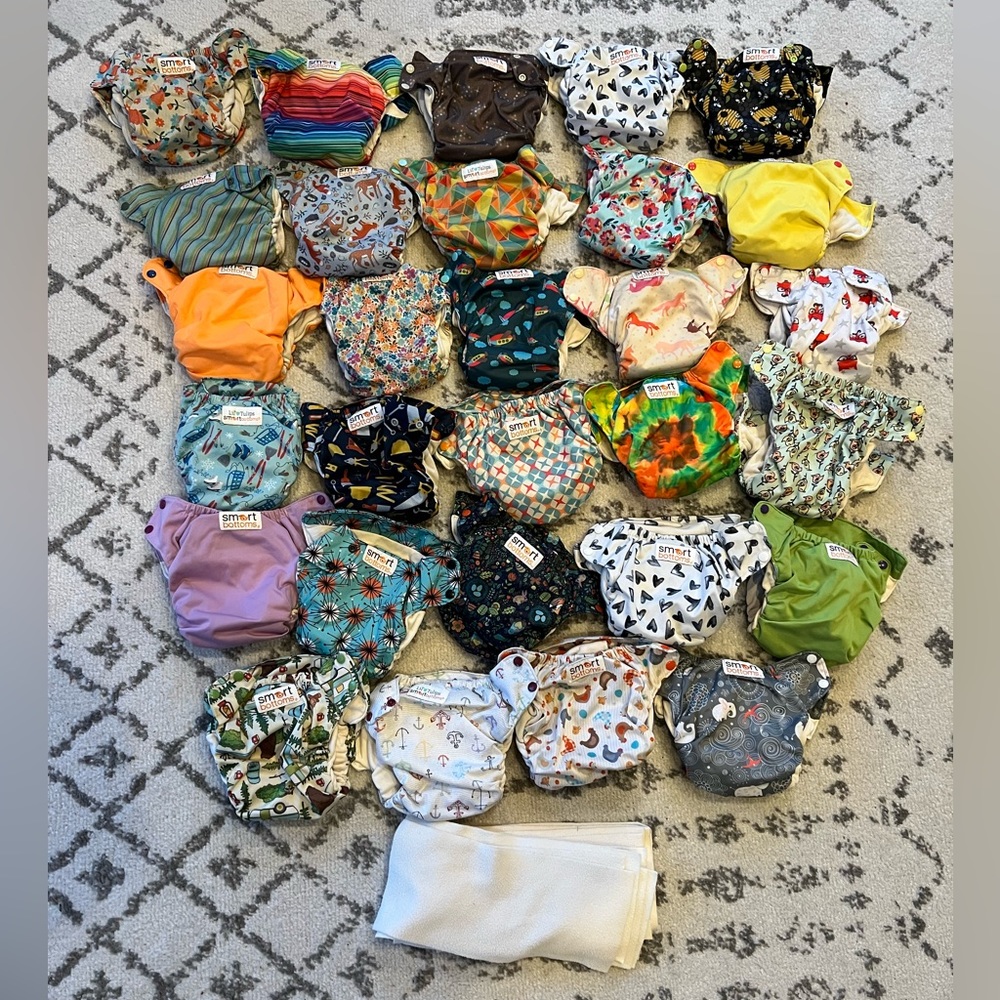 Smart Bottoms 3.1 All-in-One Organic Cloth Diaper Lot